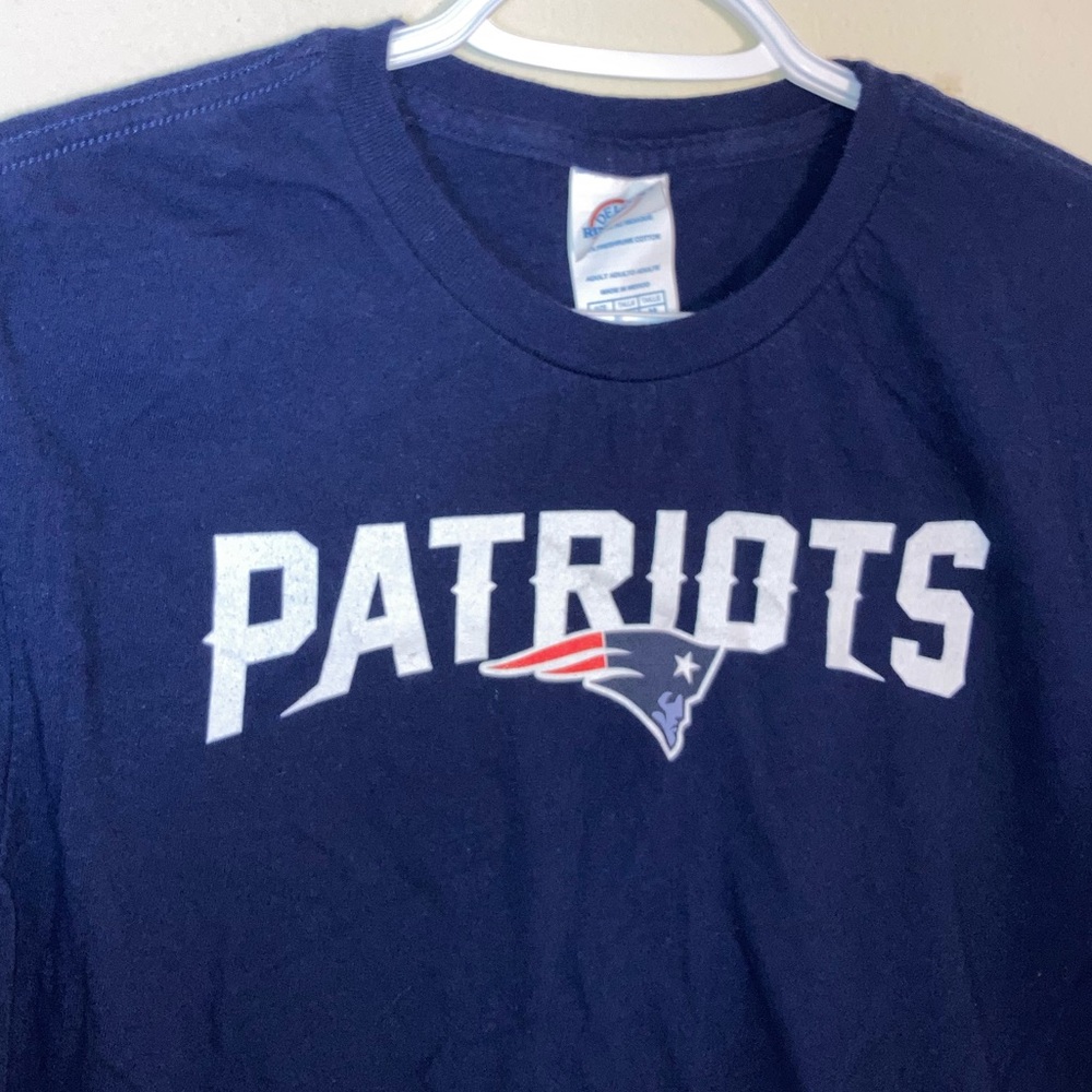 Navy Short Sleeve New England Patriots T-shirt